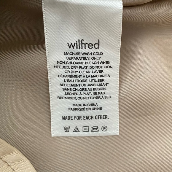 Aritzia Wilfred Pleather Jean Jacket-worn once! - Picture 4 of 4